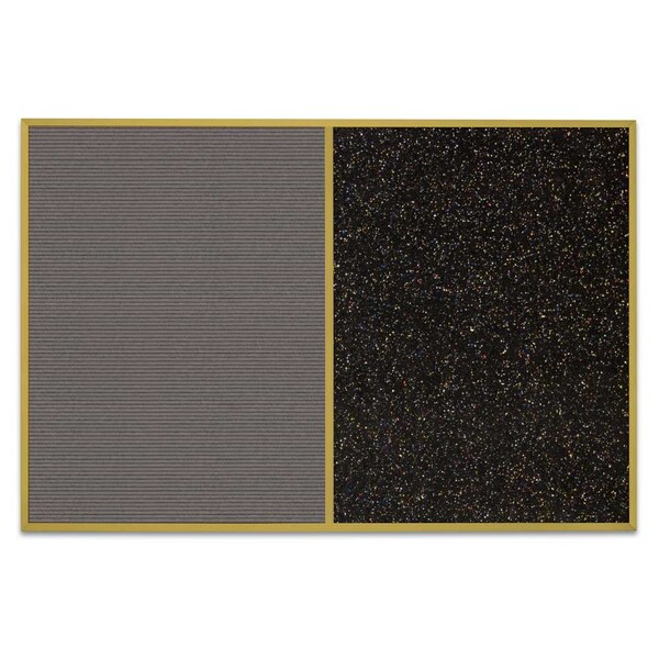 Sliding Door Indoor Enclosed Corkboard, 9